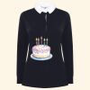 Women's long sleeve plain rugby shirt Thumbnail