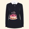 Women's long sleeve plain rugby shirt Thumbnail