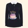 Women's long sleeve plain rugby shirt Thumbnail